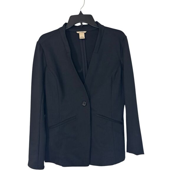 Duluth Trading Co Woman's Sz 10 Black Single Button Blazer Ponte Pro Blazer - Picture 2 of 6